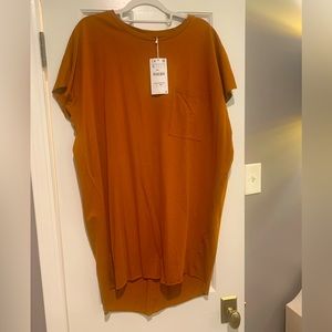 Zara Orange Tunic Dress. Medium. NWT